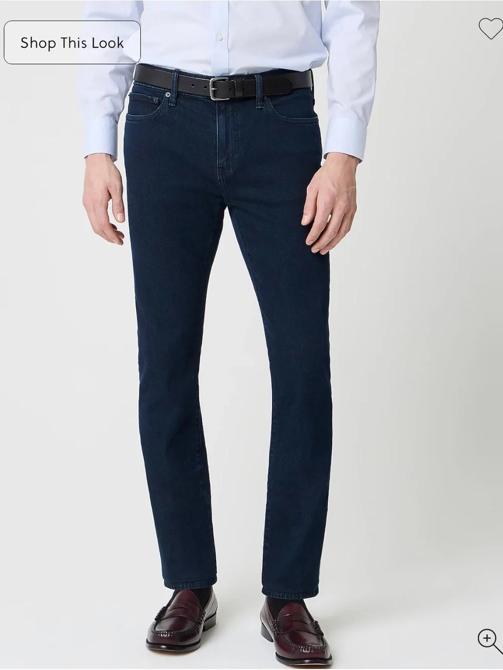 Men's Dark Blue Straight-Leg Jeans 32 x 30